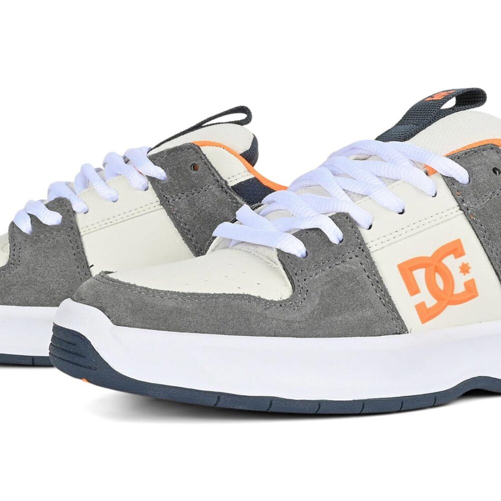 DC Lynx Zero Skate Shoes - Off White/Grey/Orange