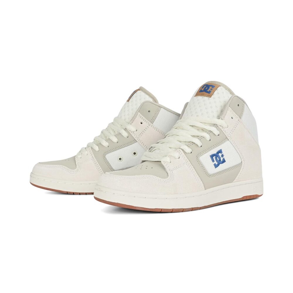 DC Manteca 4 High-Top Skate Shoes - Off White/Placid Blue
