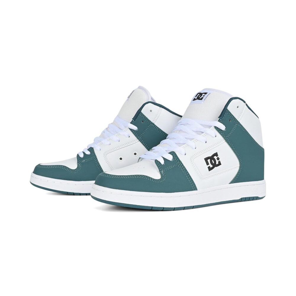 DC Manteca 4 High-Top Skate Shoes - White/Blue Jay