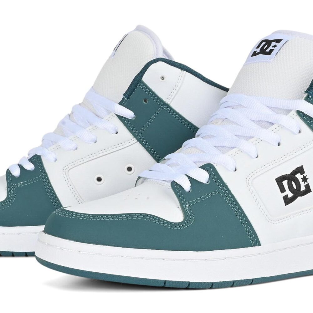 DC Manteca 4 High-Top Skate Shoes - White/Blue Jay