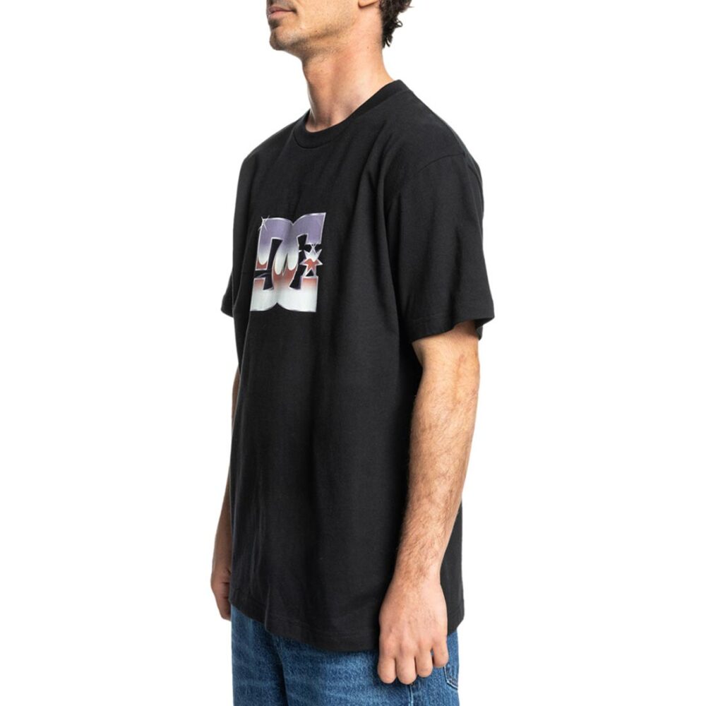 DC Metallic Star S/S T-Shirt - Black