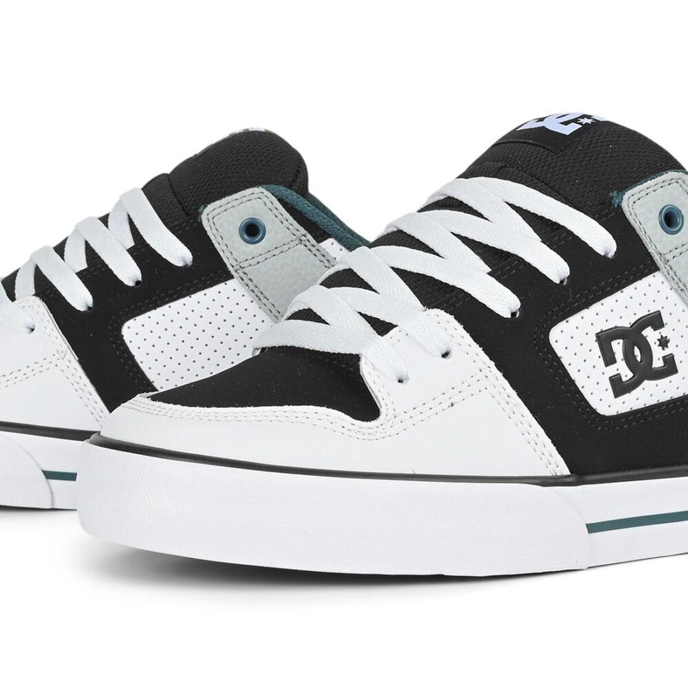 DC Pure Skate Shoes - New Teal/White