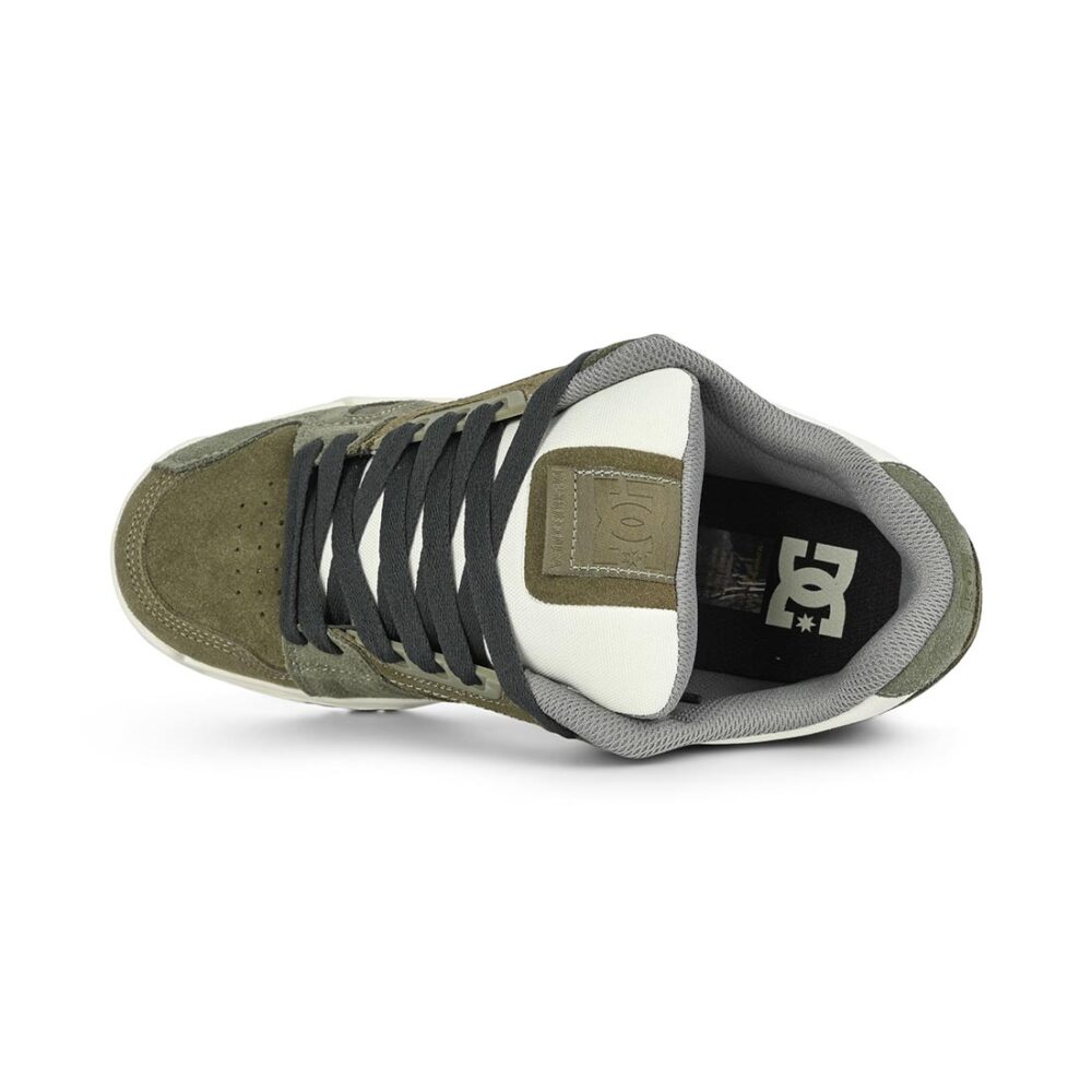 DC Stag Skate Shoes - Khaki/Dark Olive