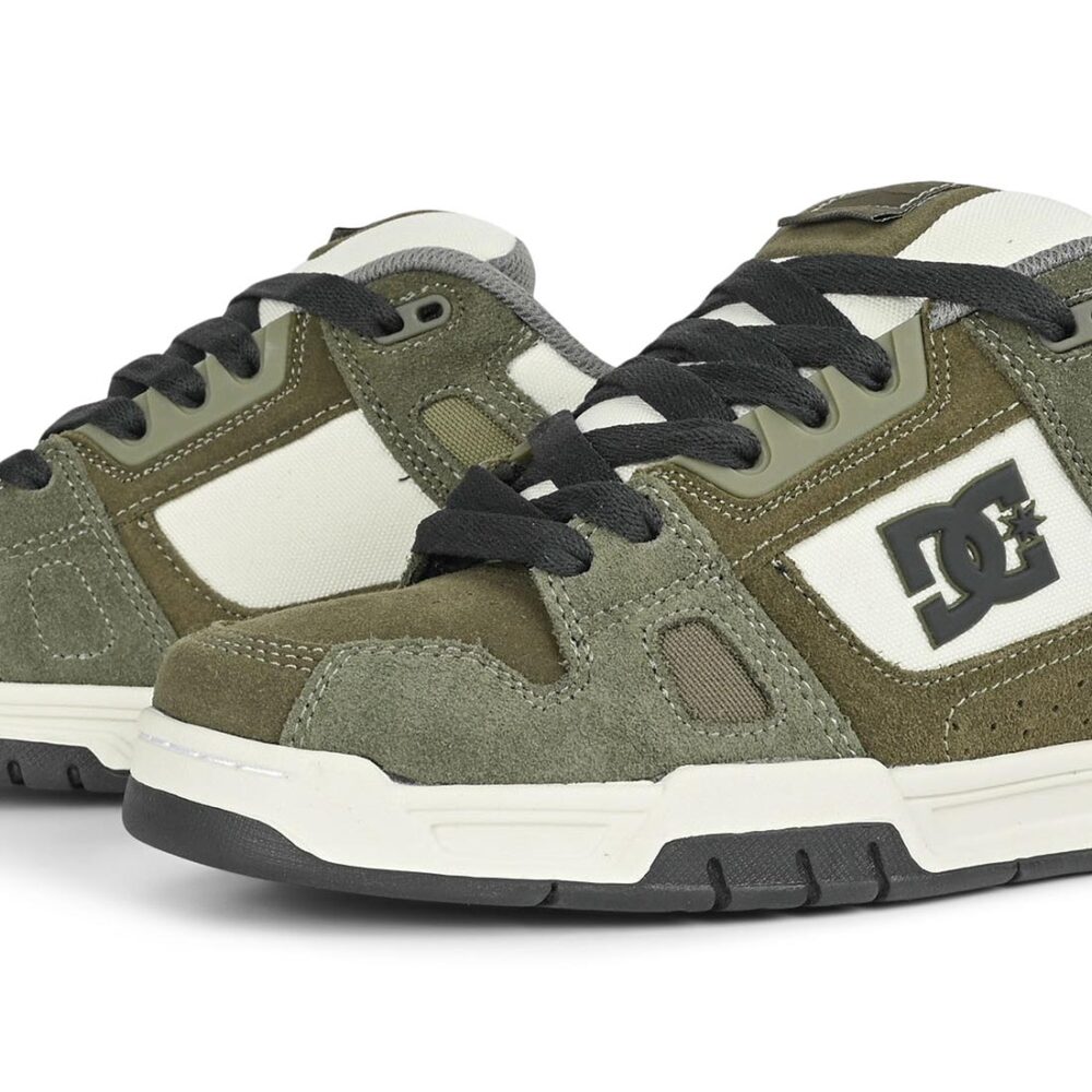 DC Stag Skate Shoes - Khaki/Dark Olive