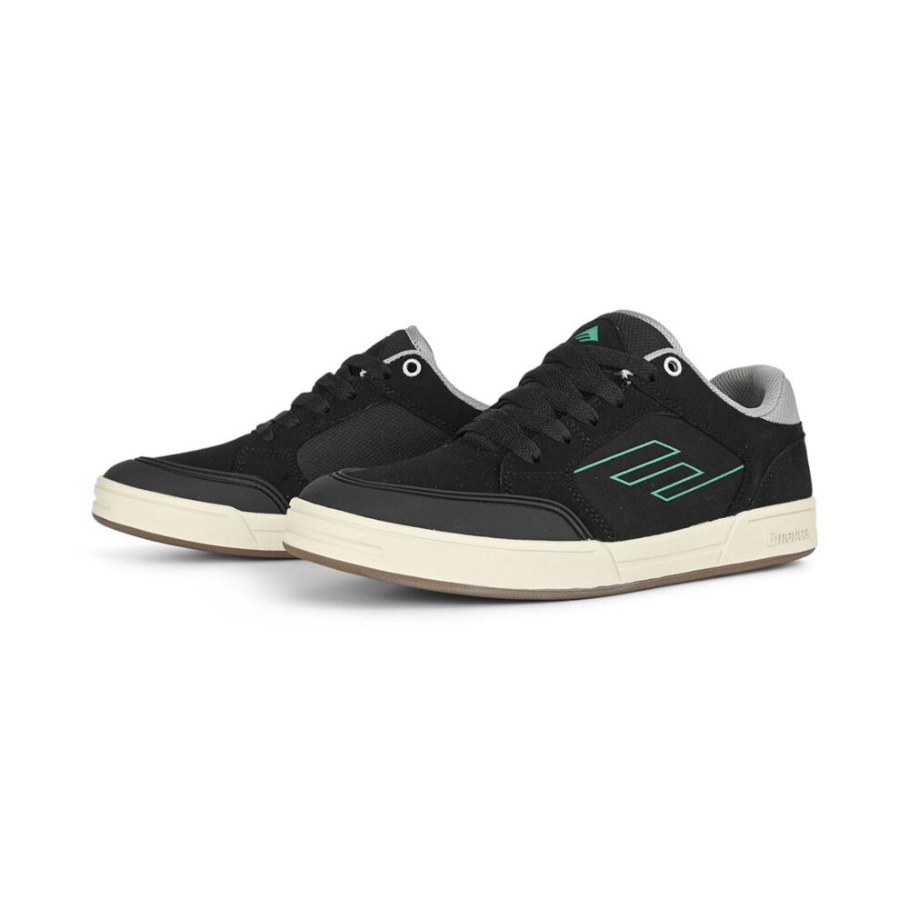 Emerica Heritic Skate Shoes - Black/Tan