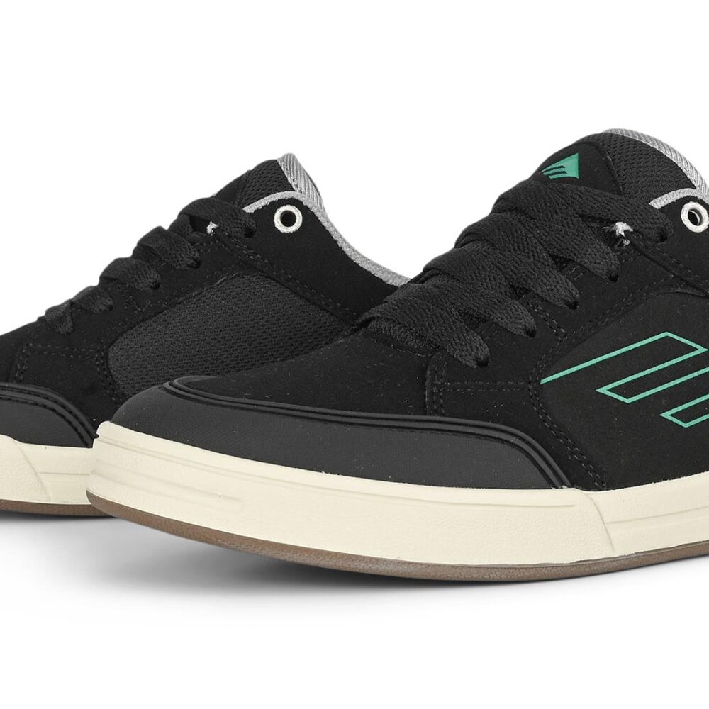 Emerica Heritic Skate Shoes - Black/Tan