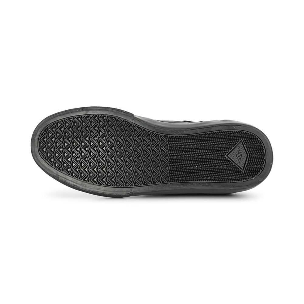 Emerica Hoban Skate Shoes - Black/Black/White