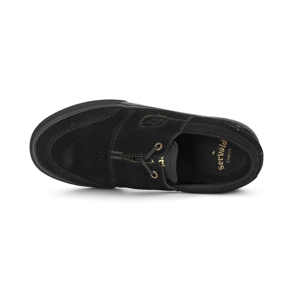 Emerica Servold Skate Shoes - Black/Black