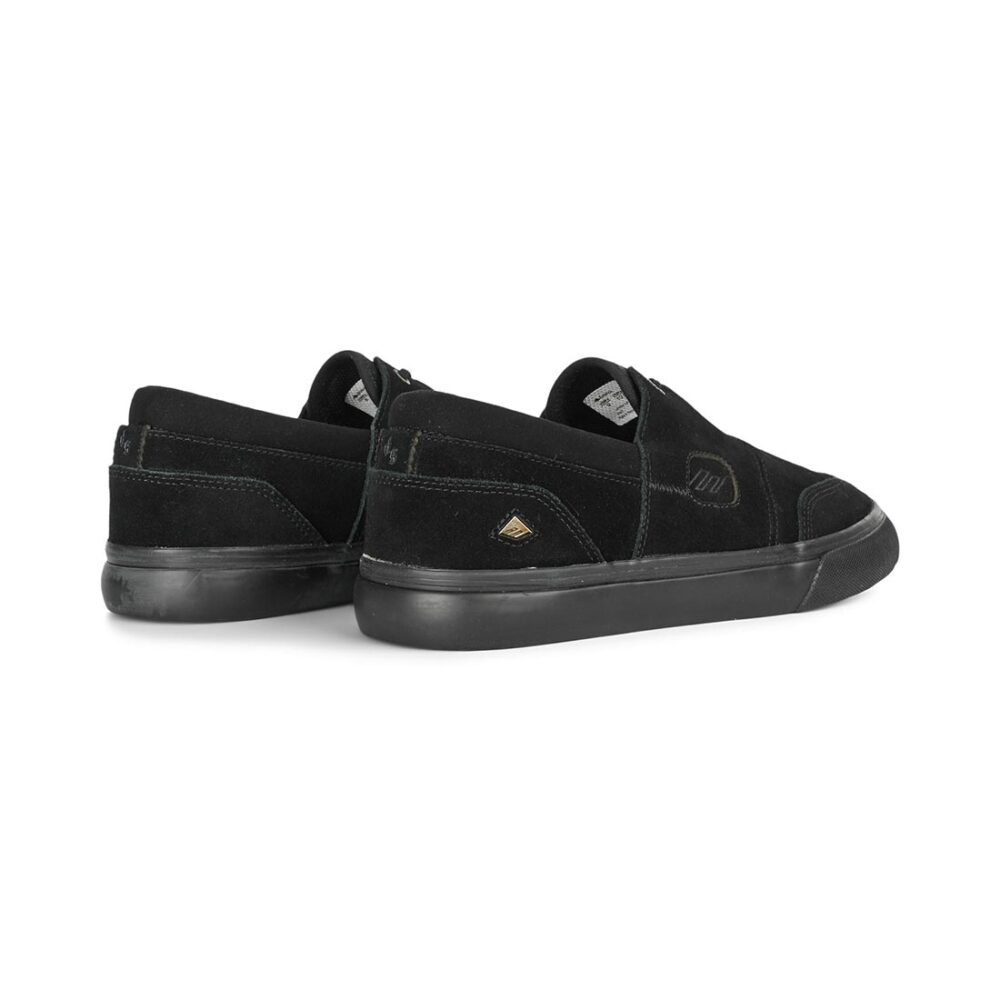 Emerica Servold Skate Shoes - Black/Black
