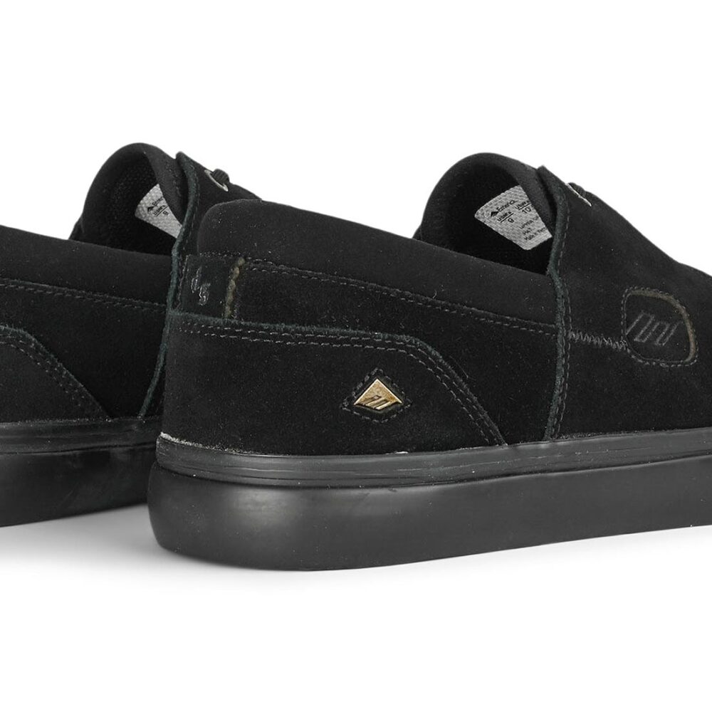 Emerica Servold Skate Shoes - Black/Black