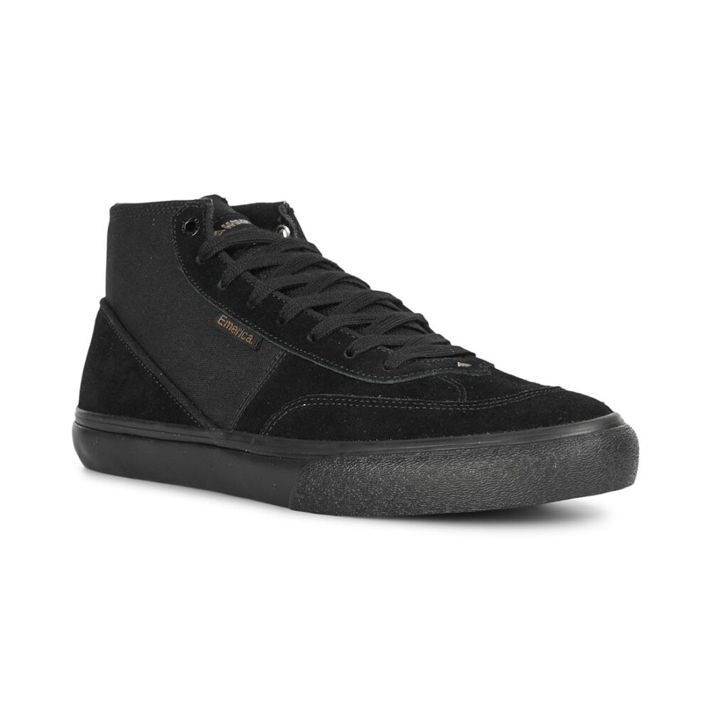 Emerica Winkowski High-Top Skate Shoes - Black/Brown