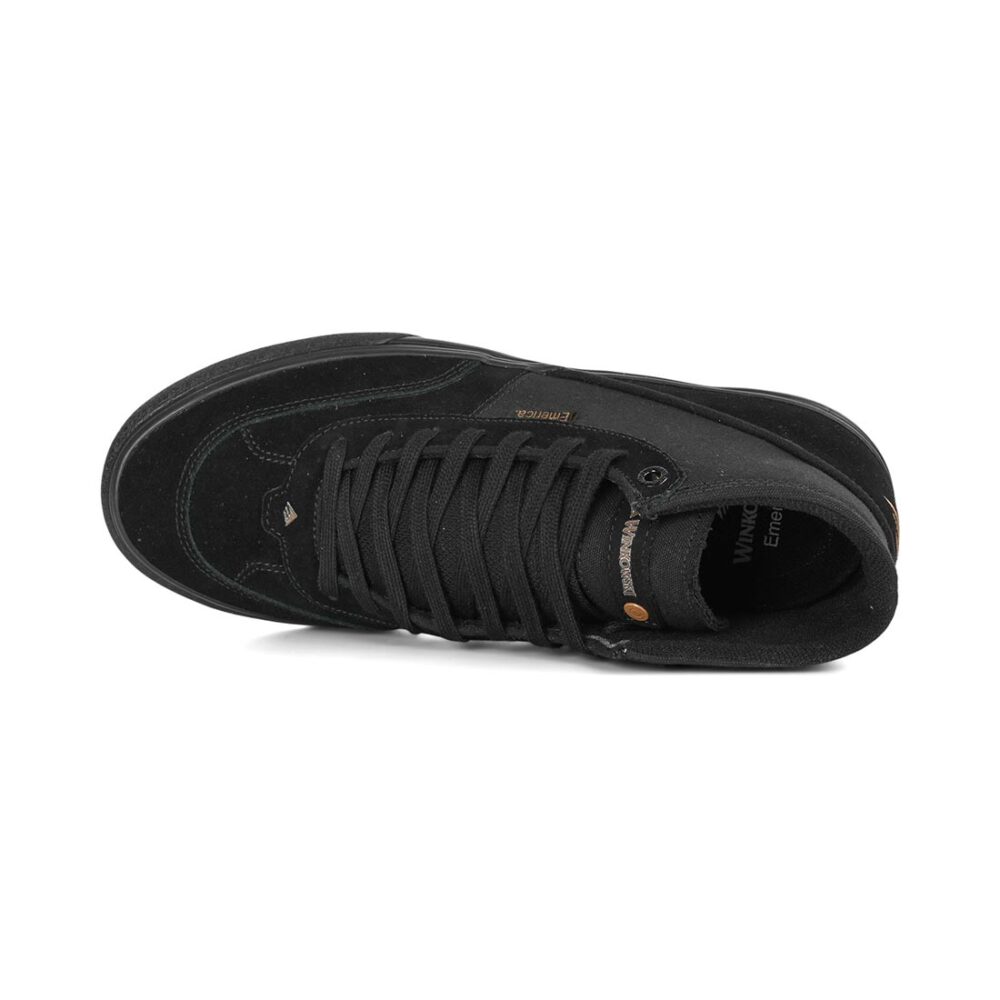 Emerica Winkowski High-Top Skate Shoes - Black/Brown