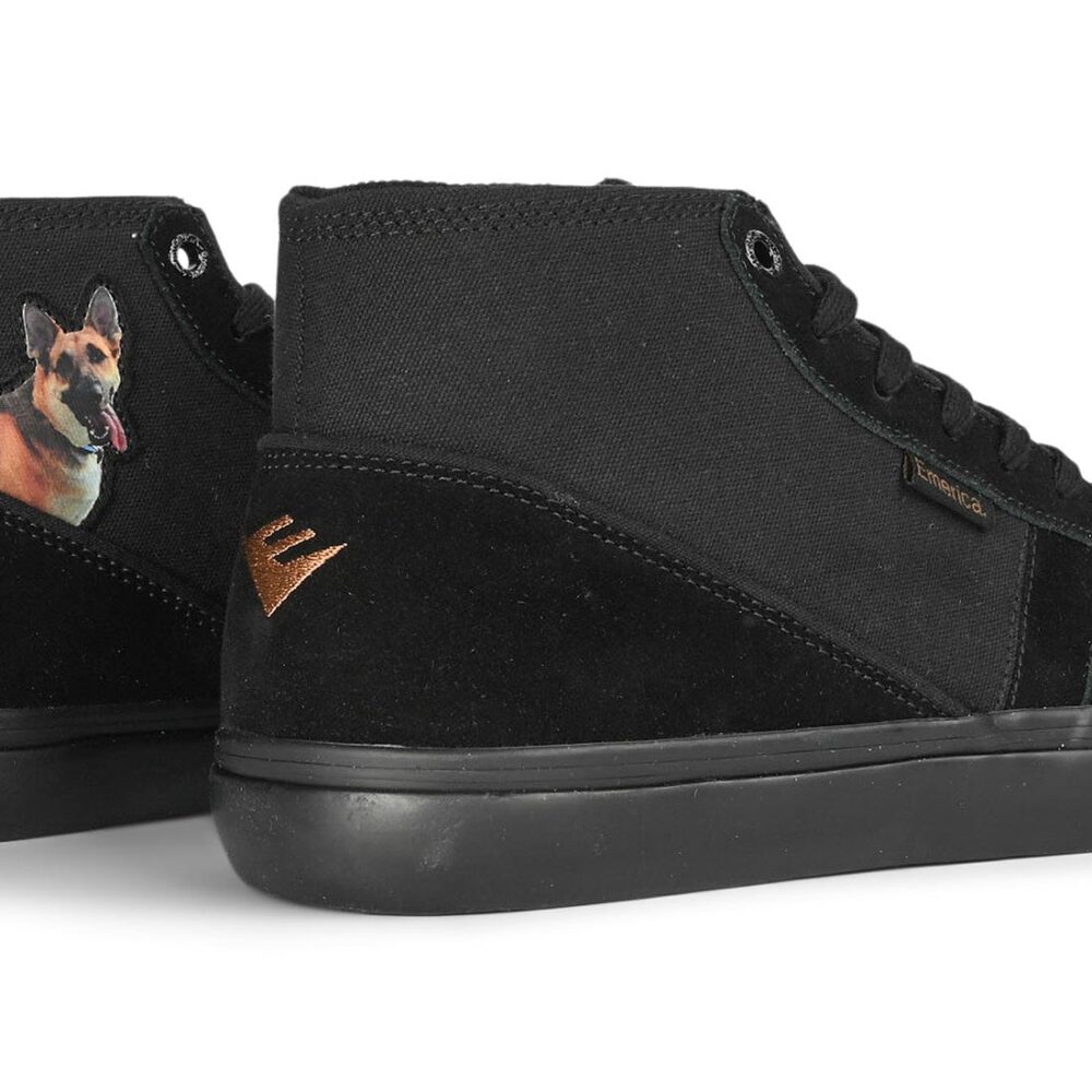 Emerica Winkowski High-Top Skate Shoes - Black/Brown