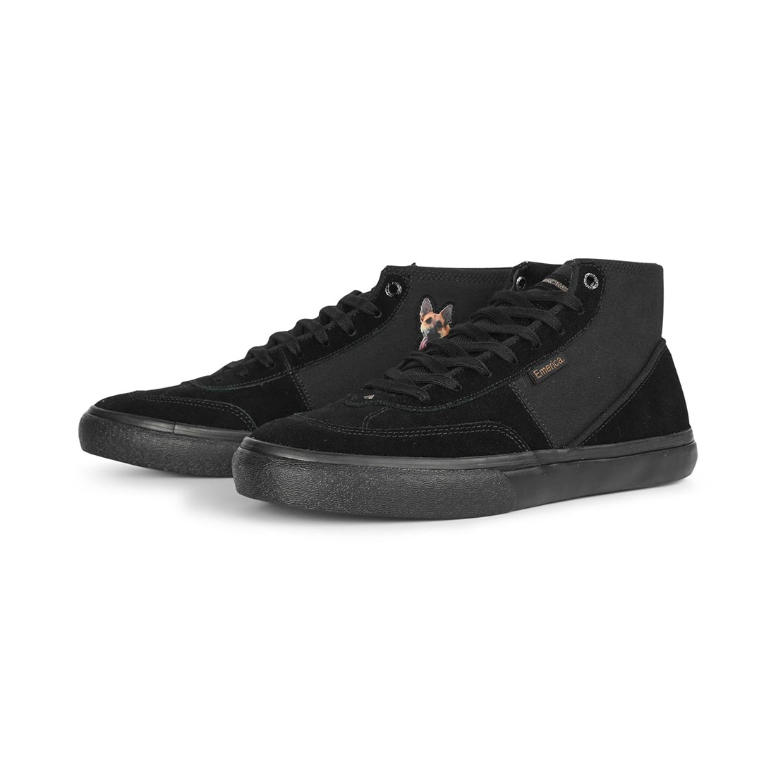 Emerica Winkowski High-Top Skate Shoes - Black/Brown