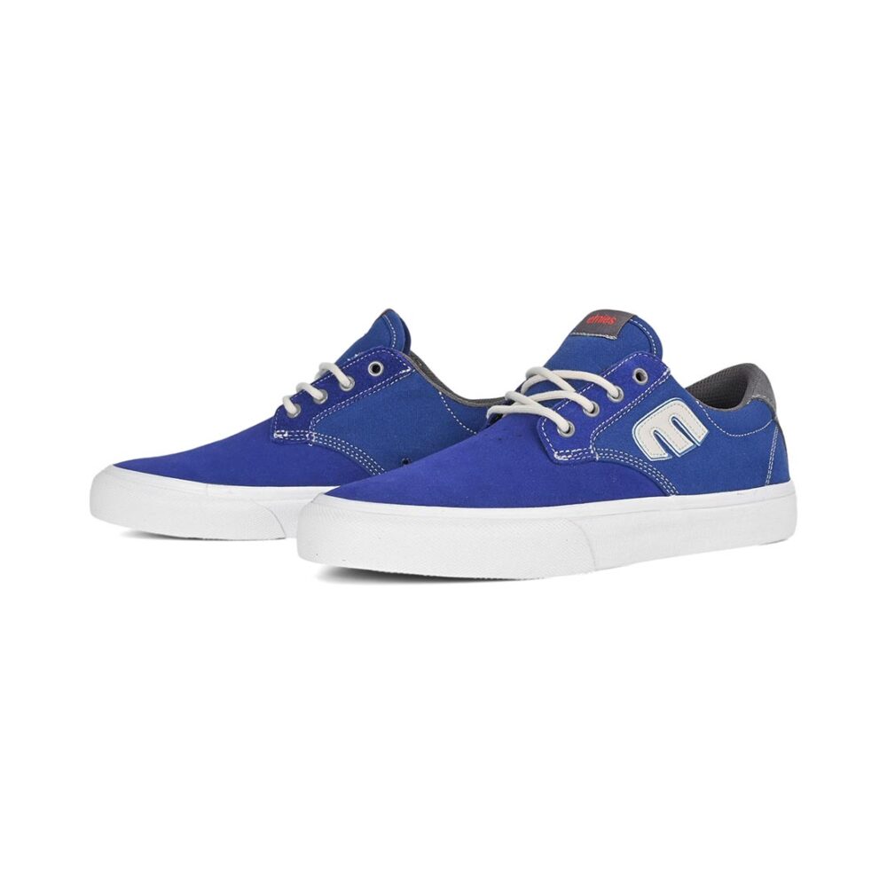 Etnies Barge Plus Skate Shoes - Navy/Dark Grey/Blue