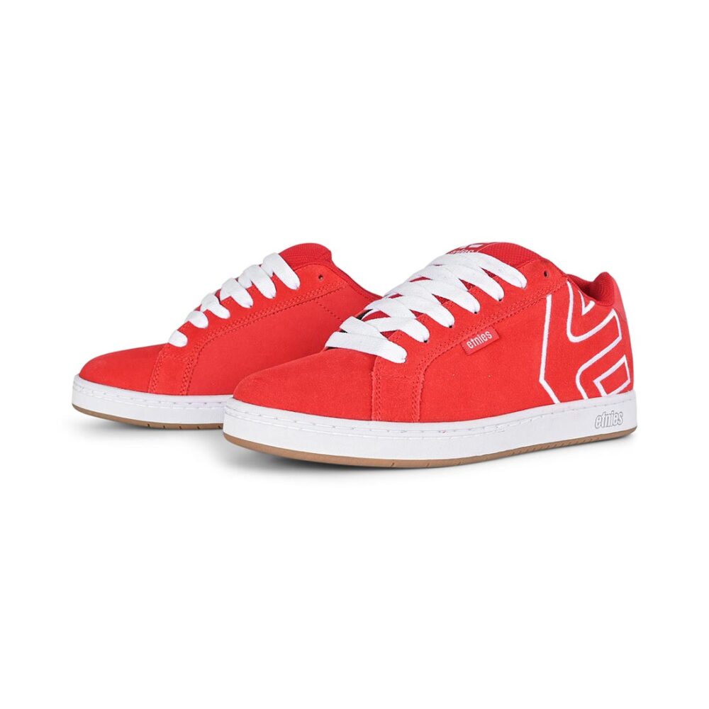 Etnies Fader Skate Shoes - Red/White/Gum