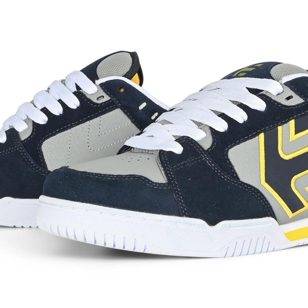 Etnies Faze Skate Shoes - Navy/Grey/Yellow