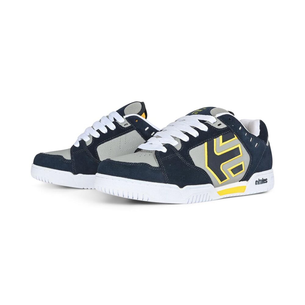 Etnies Faze Skate Shoes - Navy/Grey/Yellow