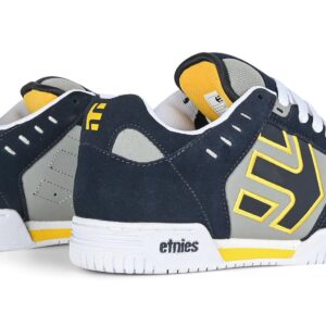 Etnies Faze Skate Shoes - Navy/Grey/Yellow