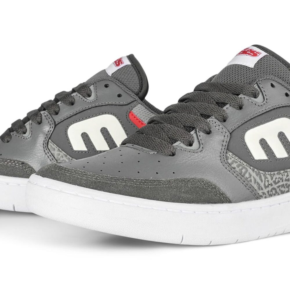 Etnies Loot Skate Shoes - Grey/Light Grey/Red