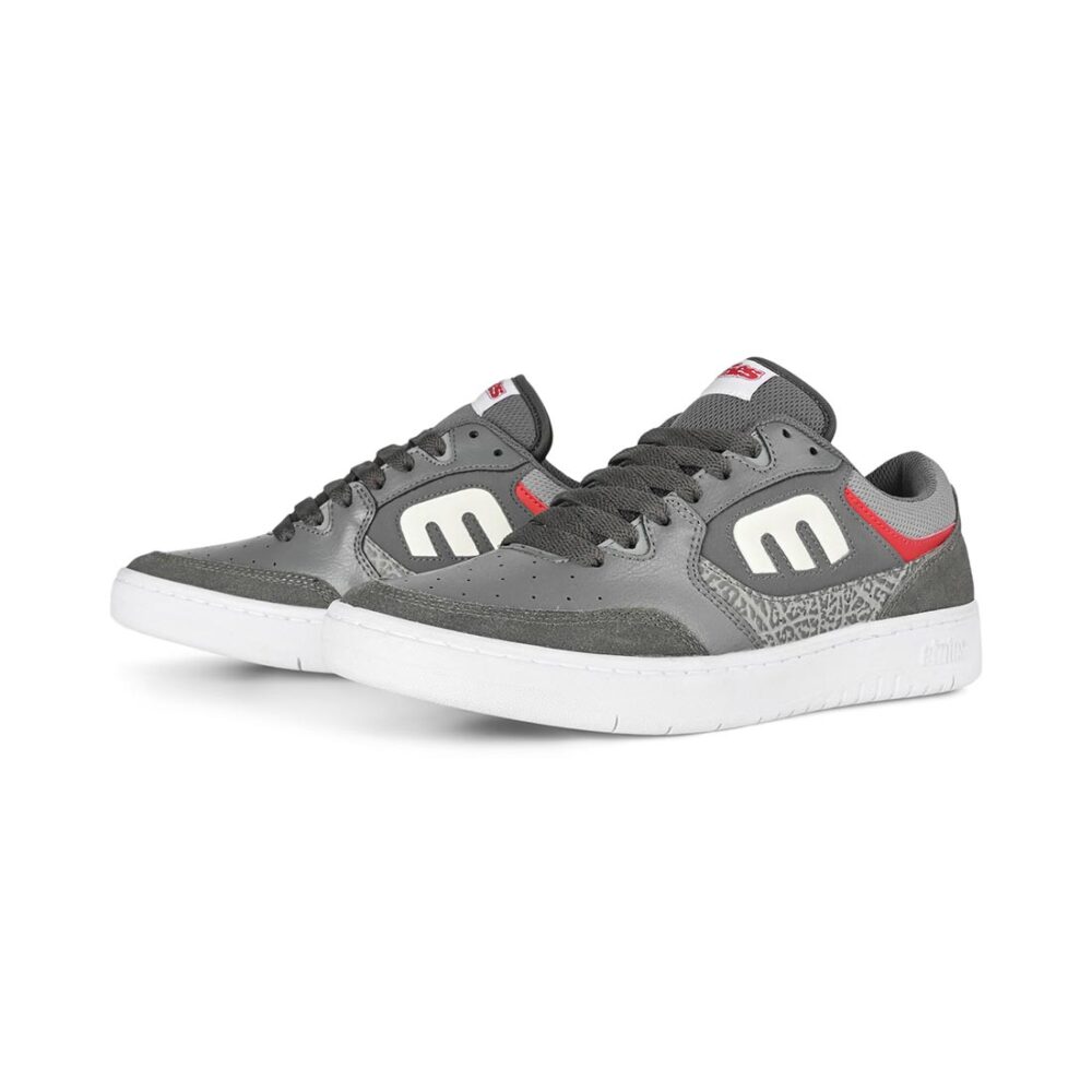 Etnies Loot Skate Shoes - Grey/Light Grey/Red