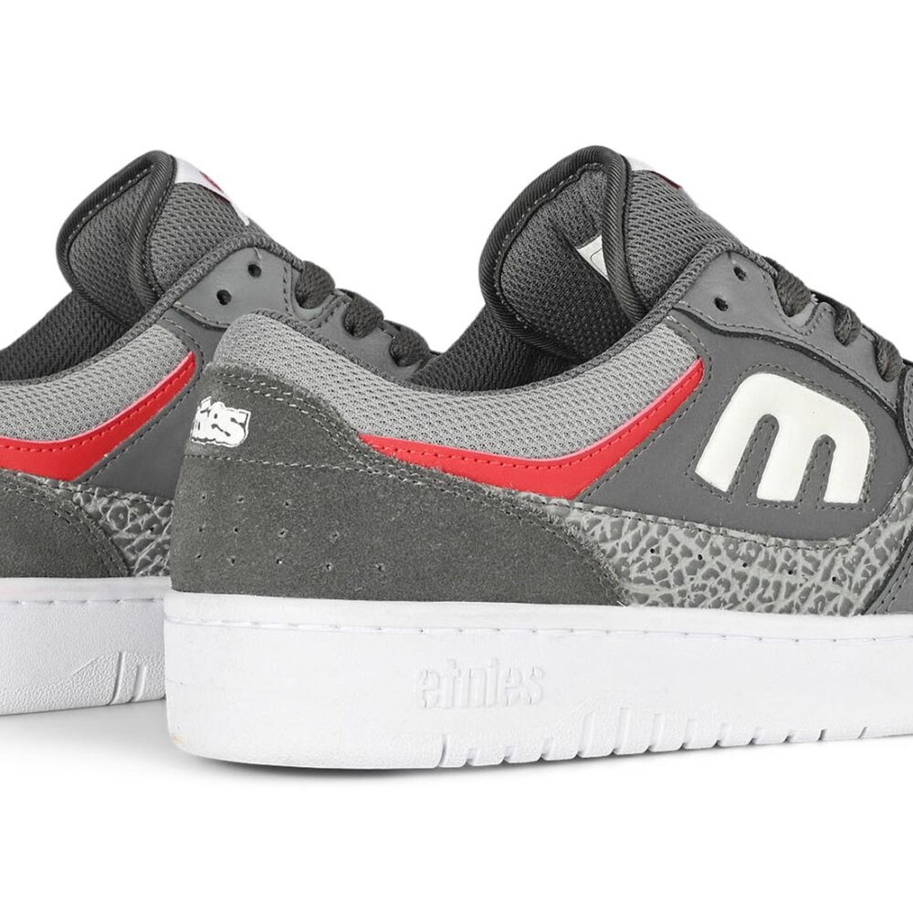 Etnies Loot Skate Shoes - Grey/Light Grey/Red