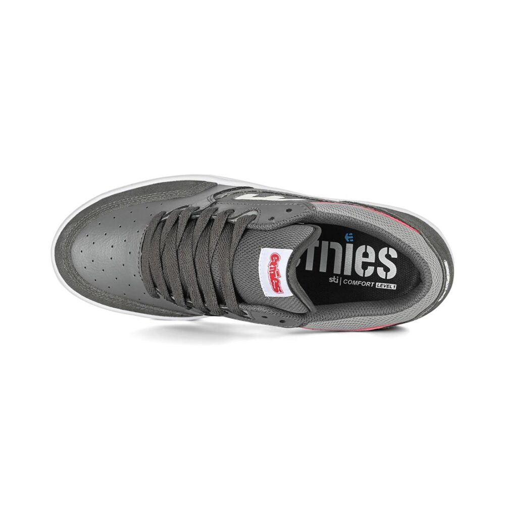 Etnies Loot Skate Shoes - Grey/Light Grey/Red