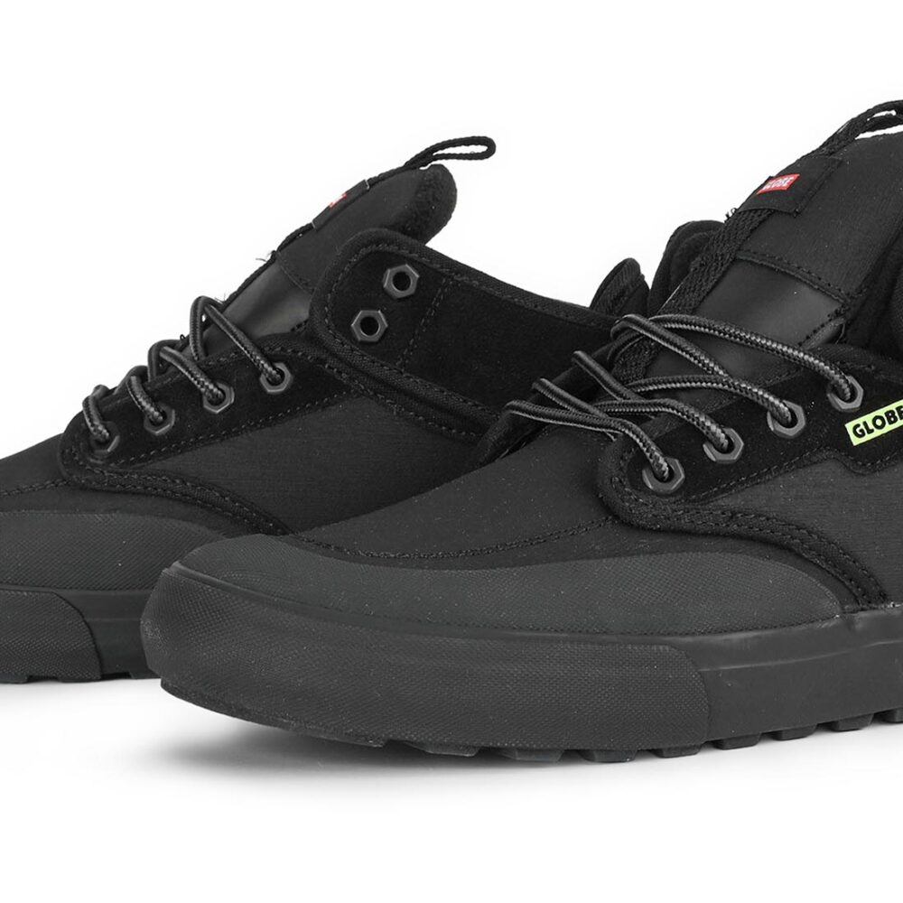 Globe Motley Mid Winterised Skate Shoes - Black/Lime/Summit