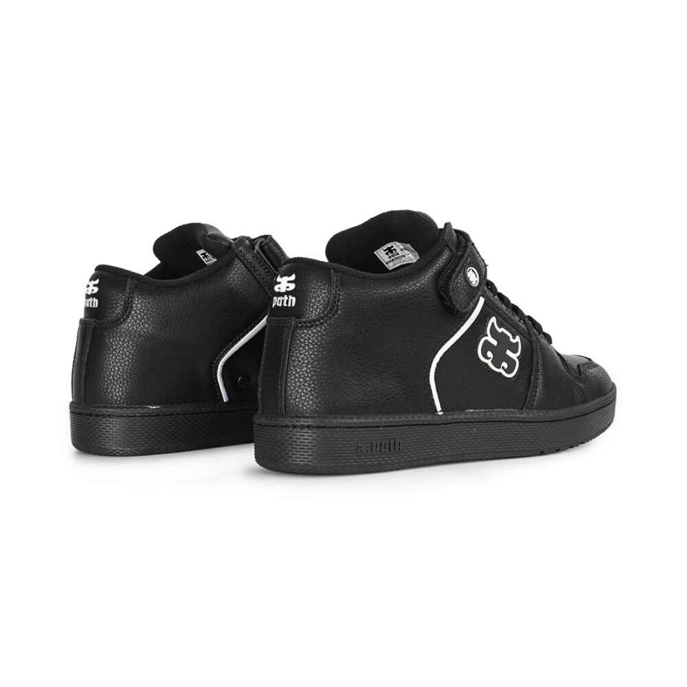 IPATH Grasshopper High-Top Skate Shoes - Black Leather