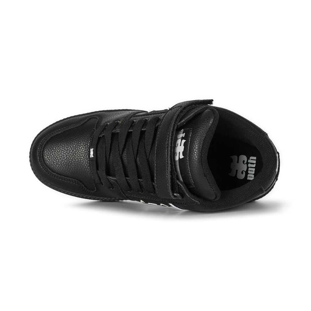 IPATH Grasshopper High-Top Skate Shoes - Black Leather