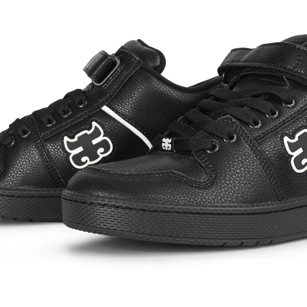 IPATH Grasshopper High-Top Skate Shoes - Black Leather