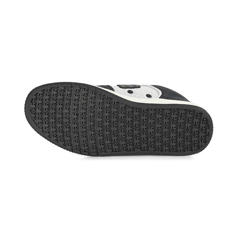 IPATH Grasshopper High-Top Skate Shoes - Black/White Denim Hemp
