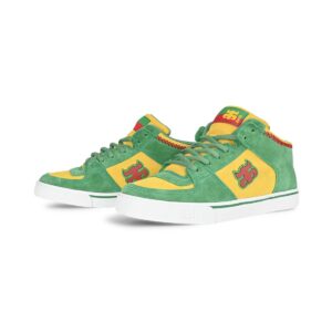 IPATH Reed Mid-Top Skate Shoes - Green/Yellow/Rasta