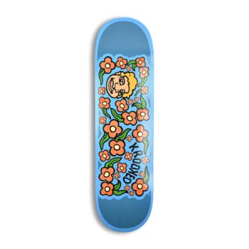 Krooked Sweatpants Redux 8.5" Skateboard Deck - Blue
