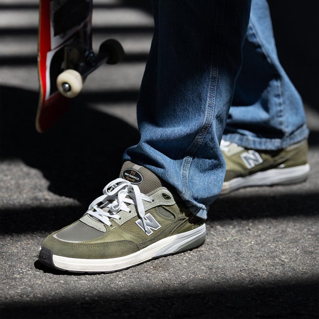 New Balance Numeric Reynolds 933 Skate Shoes - Olivine/Dark Olivine