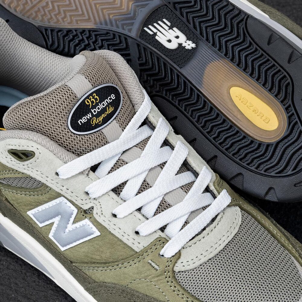 New Balance Numeric Reynolds 933 Skate Shoes - Olivine/Dark Olivine