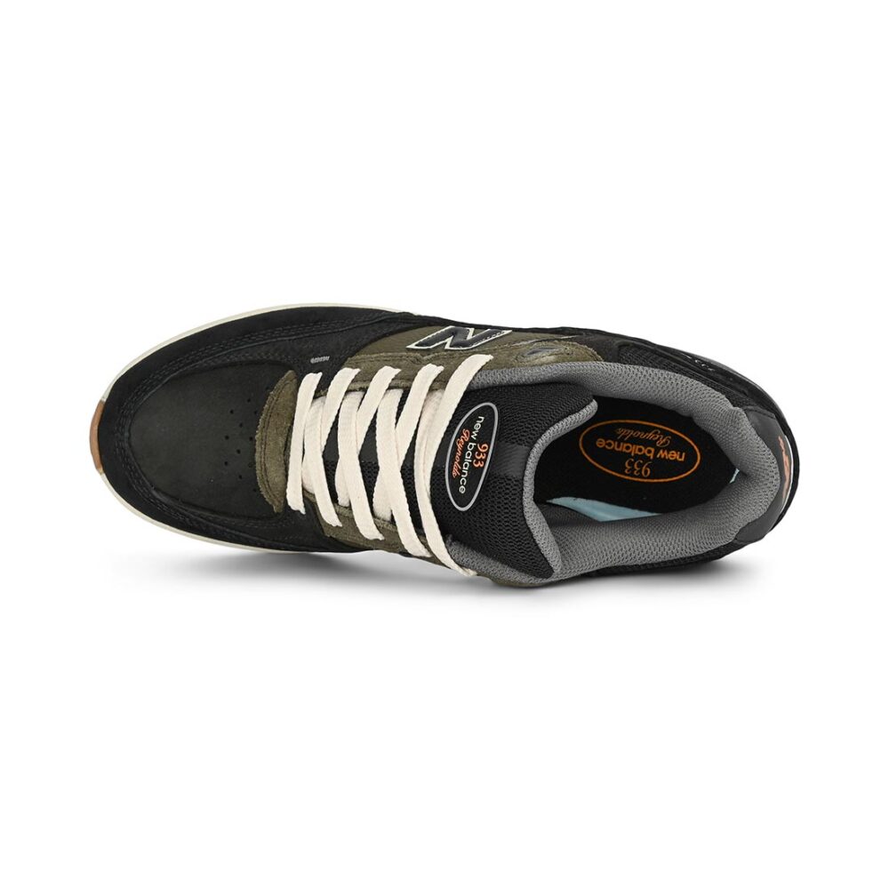 New Balance Numeric Reynolds 933 Skate Shoes - Black/Dark Olivine