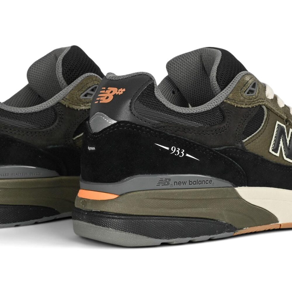 New Balance Numeric Reynolds 933 Skate Shoes - Black/Dark Olivine
