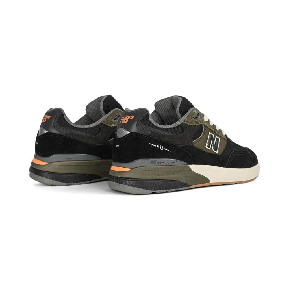 New Balance Numeric Reynolds 933 Skate Shoes - Black/Dark Olivine