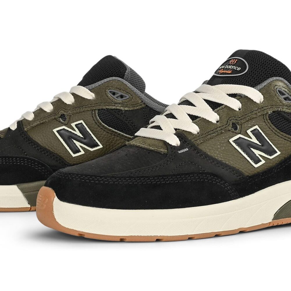 New Balance Numeric Reynolds 933 Skate Shoes - Black/Dark Olivine