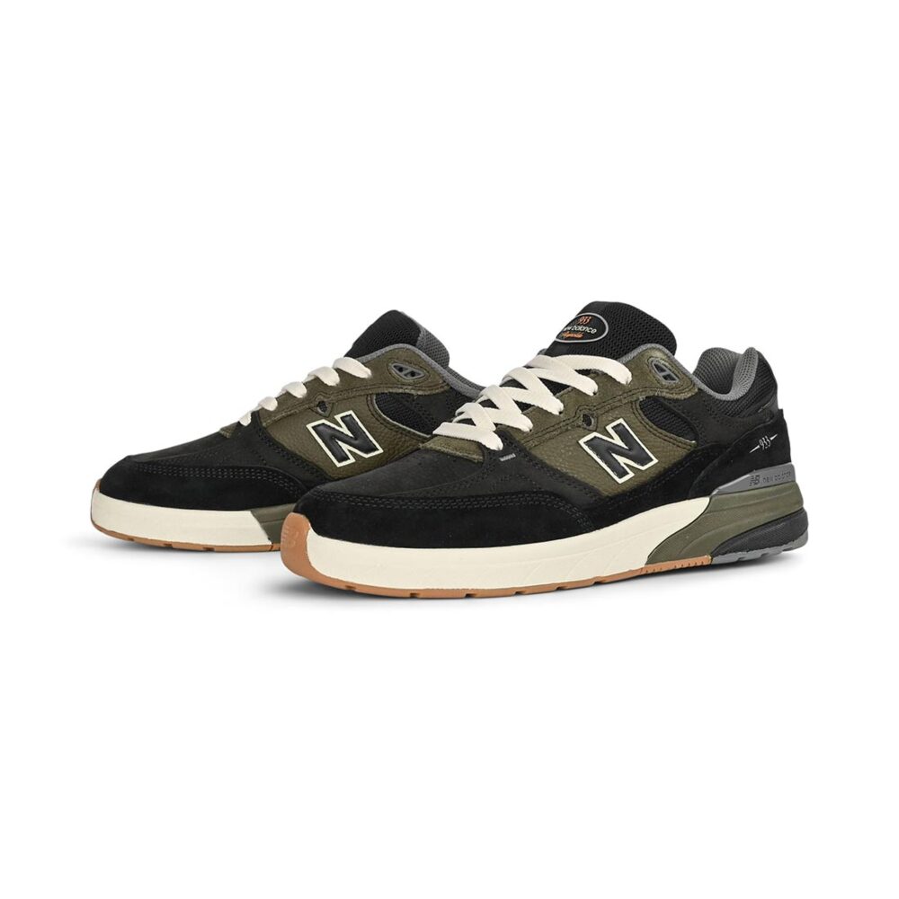 New Balance Numeric Reynolds 933 Skate Shoes - Black/Dark Olivine