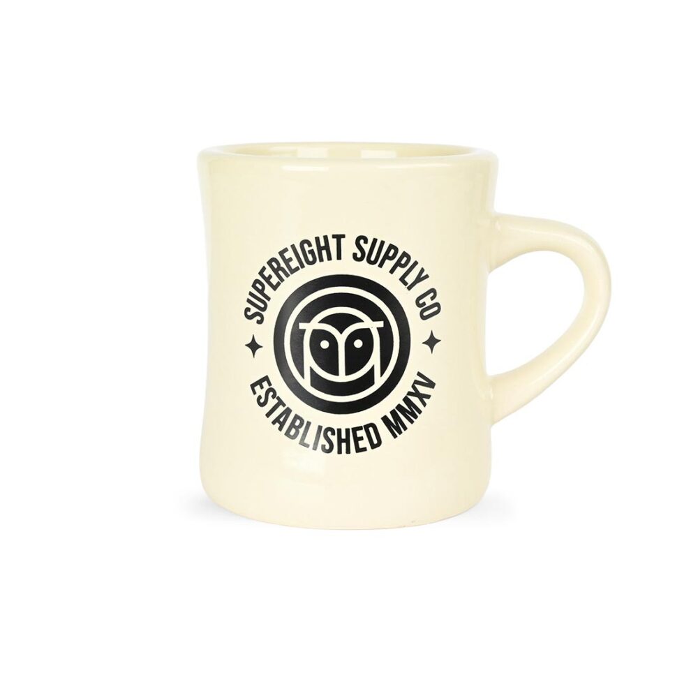 Supereight Supply Co Owl Intergalactic Mug - Vintage White