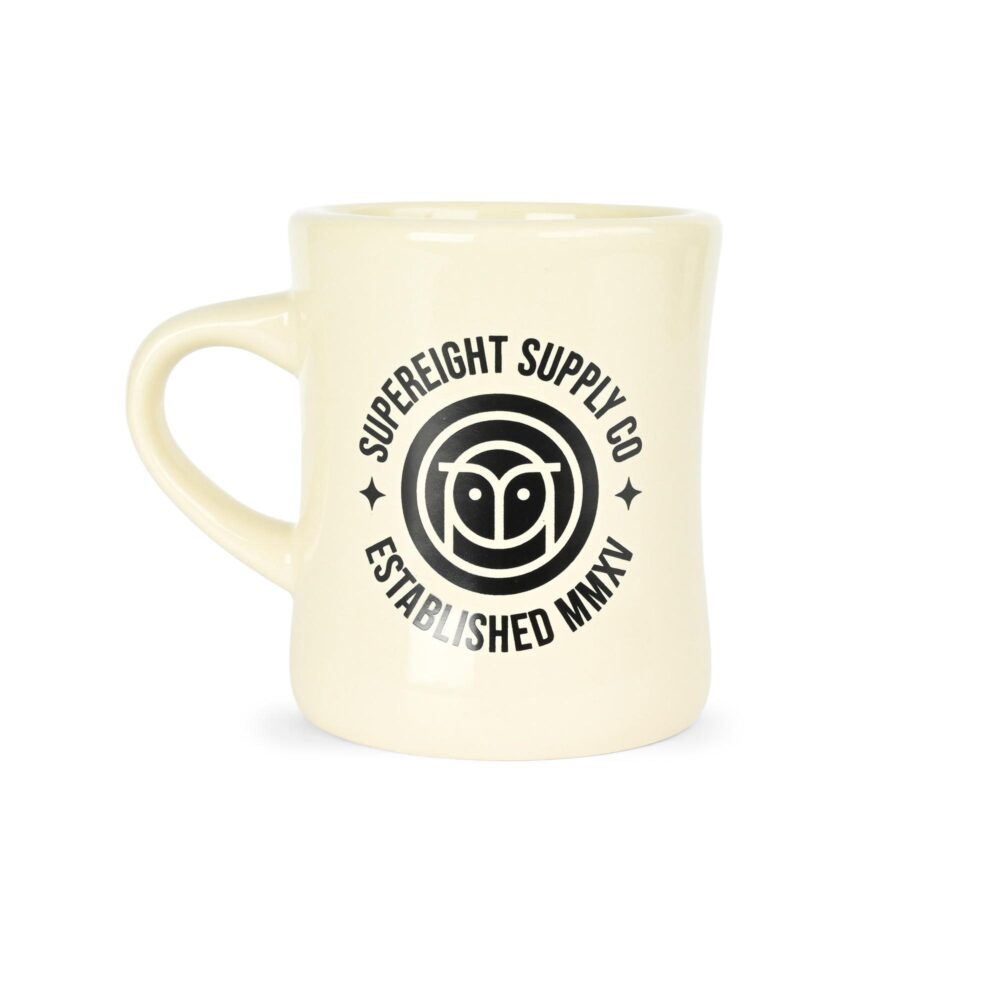 Supereight Supply Co Owl Mug - Vintage White