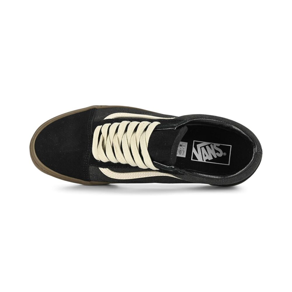 Vans Classic Heavy Canvas Old Skool Skate Shoes - Black/Gum