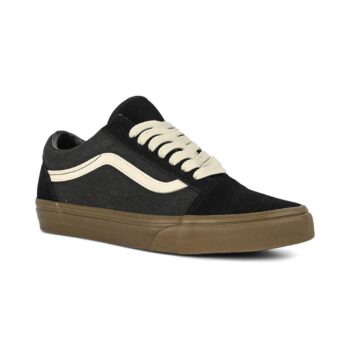 Vans Classic Heavy Canvas Old Skool Skate Shoes - Black/Gum