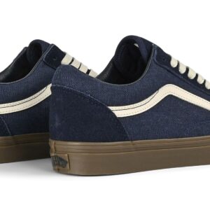 Vans Classic Heavy Canvas Old Skool Skate Shoes - Navy/Gum