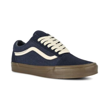 Vans Classic Heavy Canvas Old Skool Skate Shoes - Navy/Gum