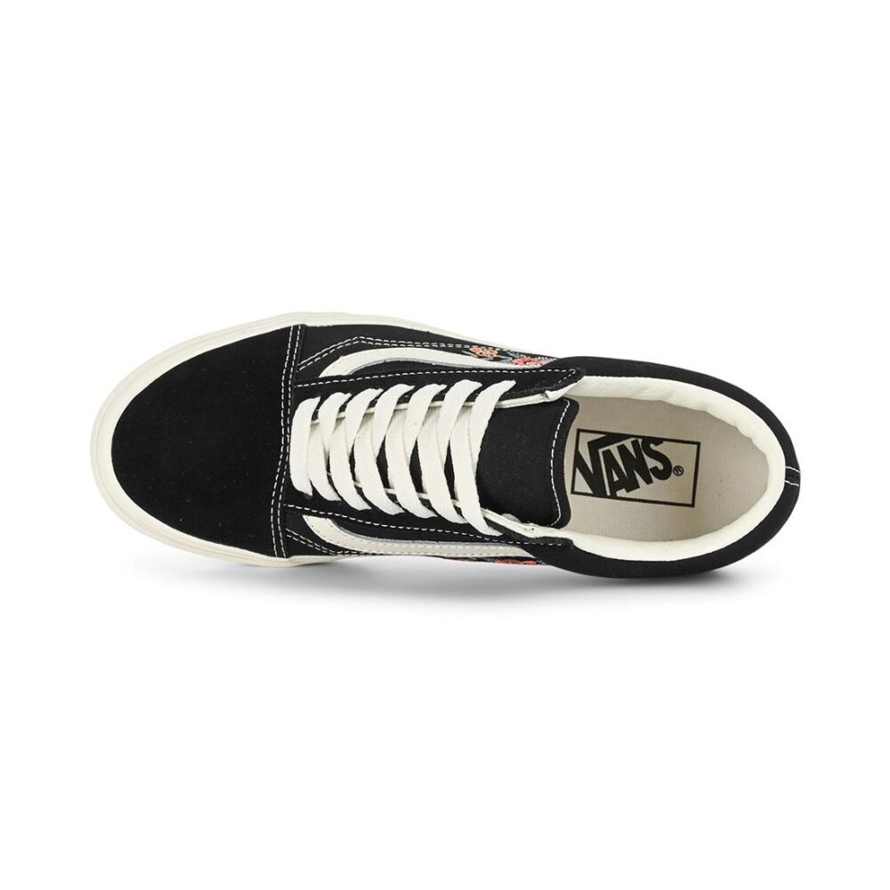 Vans Classic Old Skool Skate Shoes - Black Floral