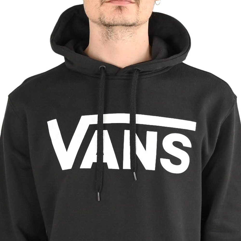 Vans Stretch Logo Pullover Hoodie - Black/White