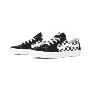 Vans Classic Sk8-Low Skate Shoes - Black Checkerboard
